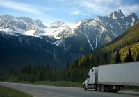 FTL szállítás, kamion hegyek között
